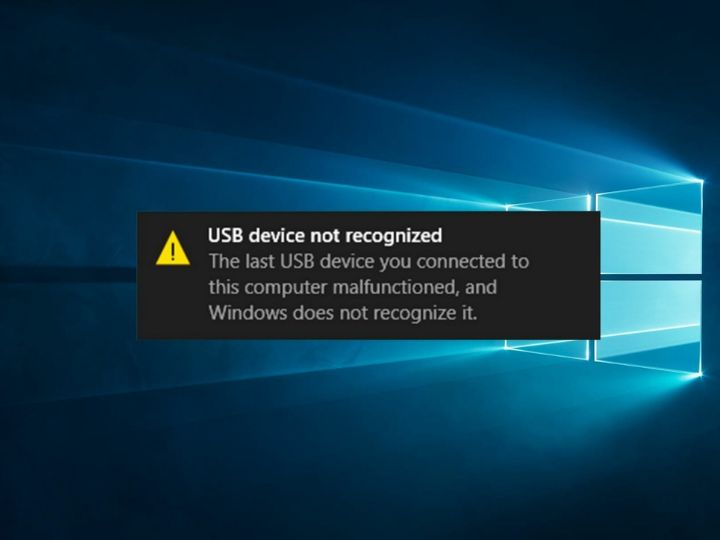 usb device not recognized
