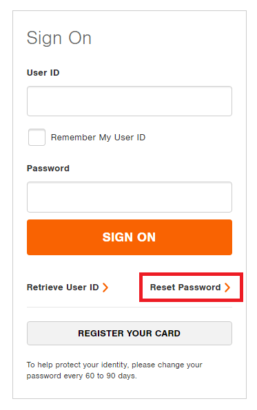 click-on-reset-password-in-home-depot-card-login-page